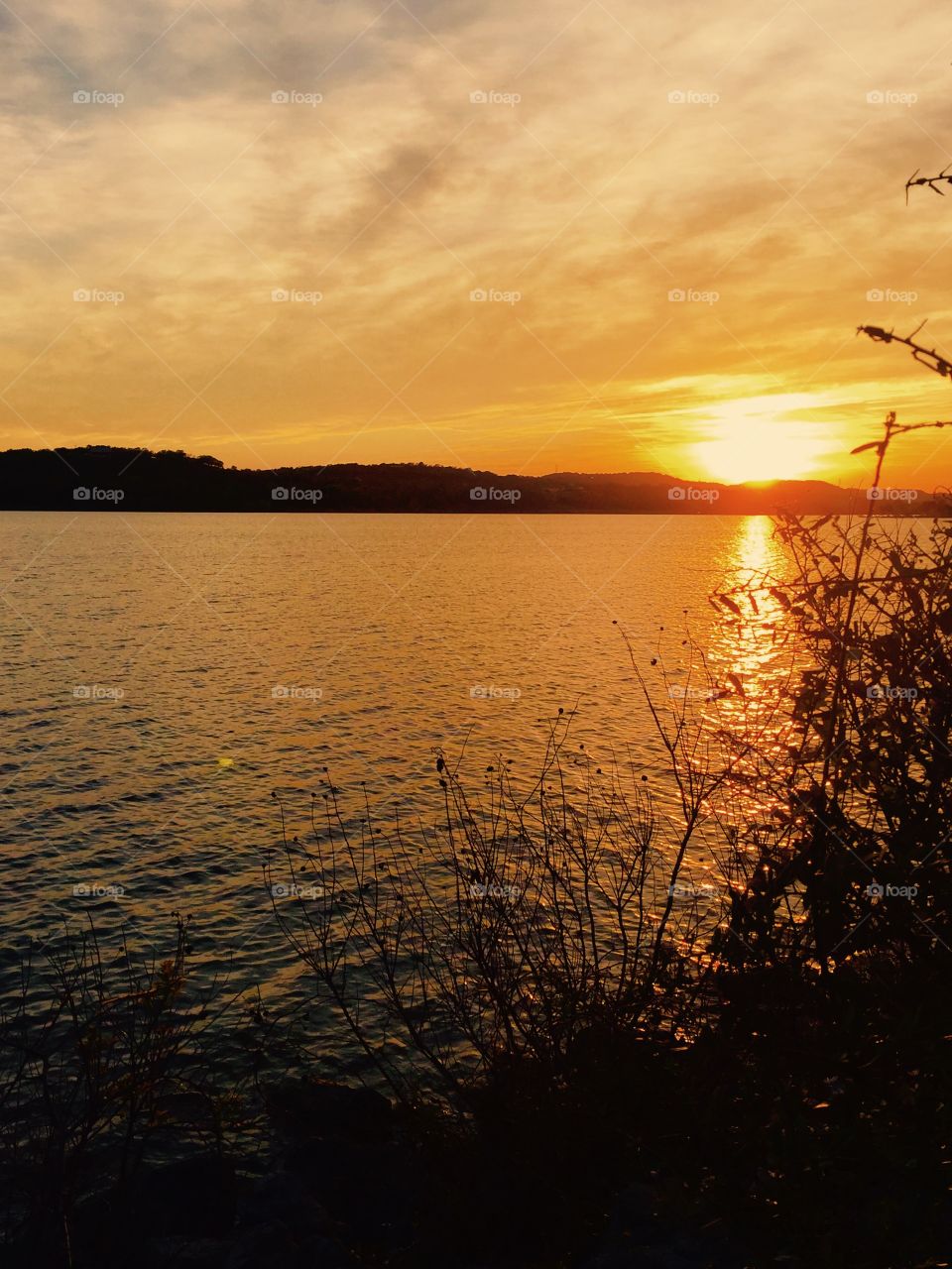 Sunset at Boerne Lake