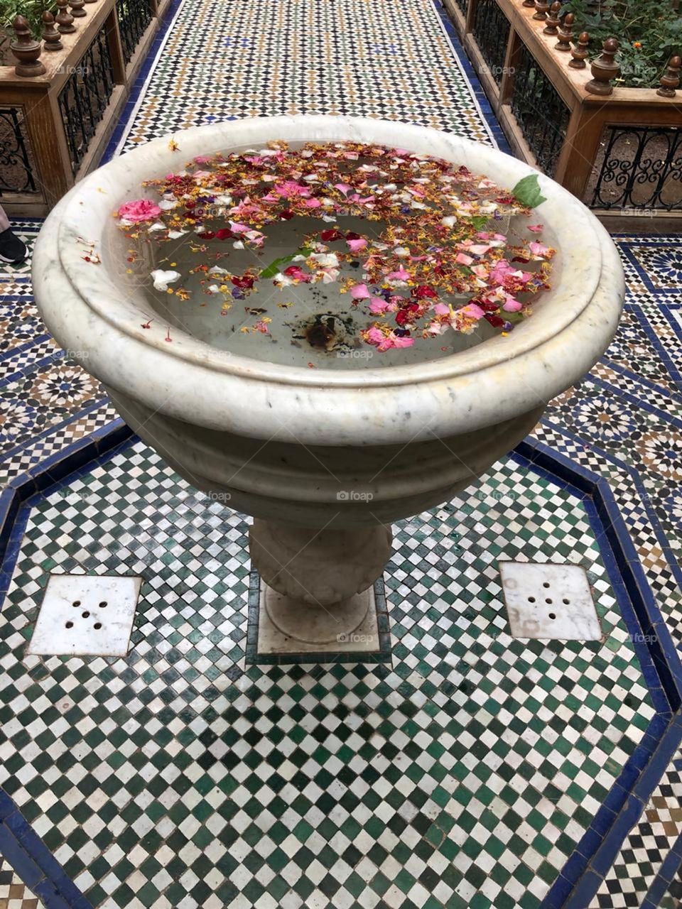 beautiful and old fountain
