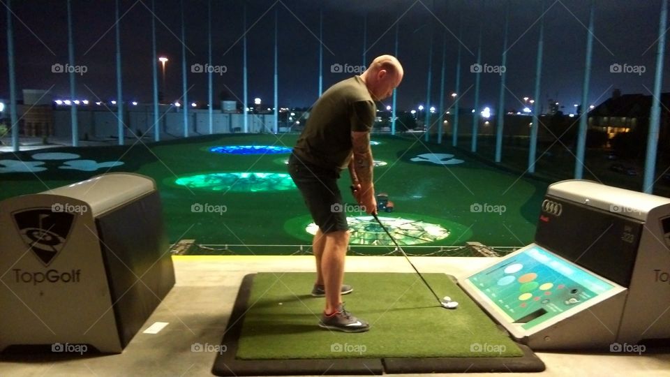 Top Golf. Driving range with a difference in Texas