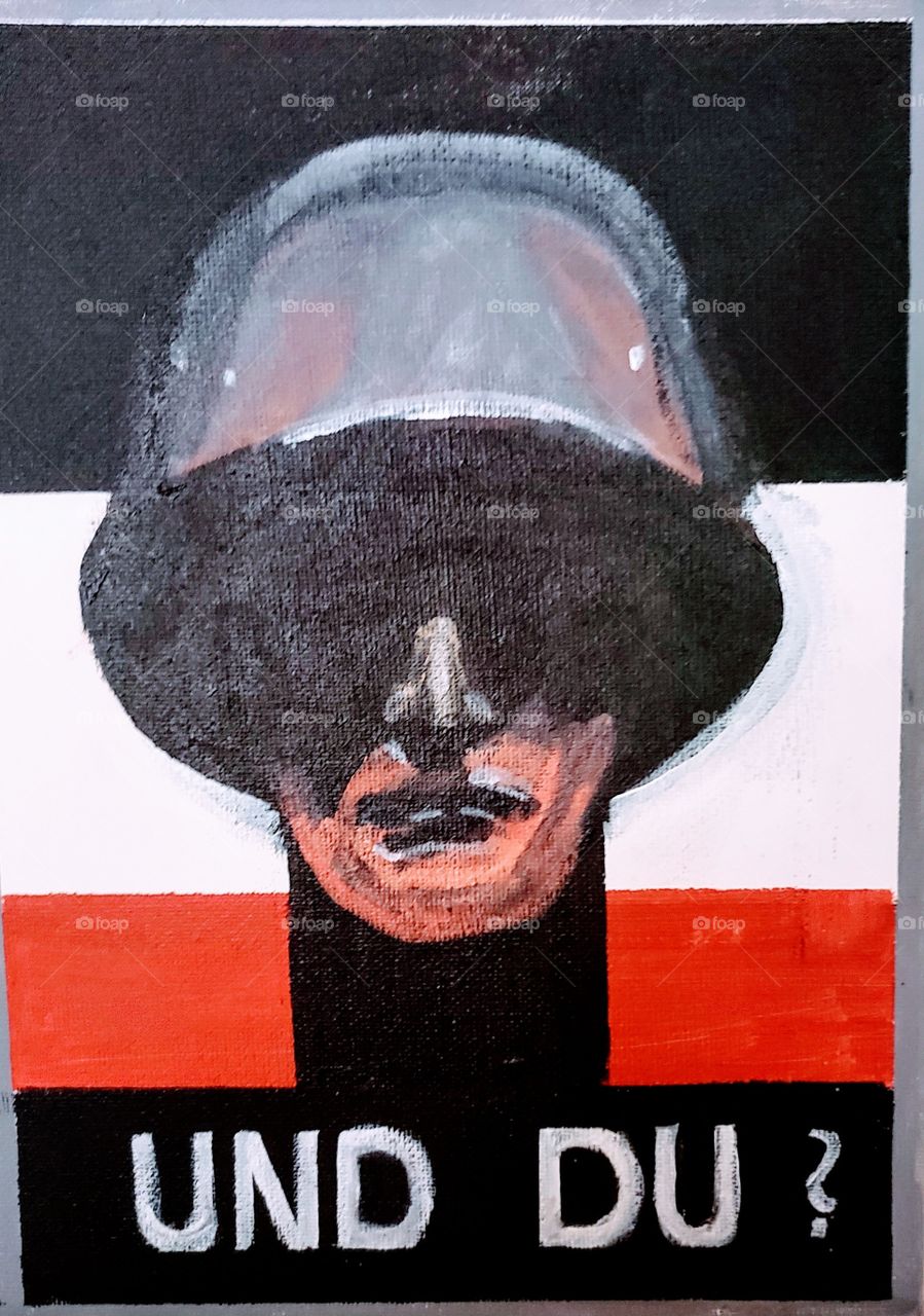 photo of painting of soldier