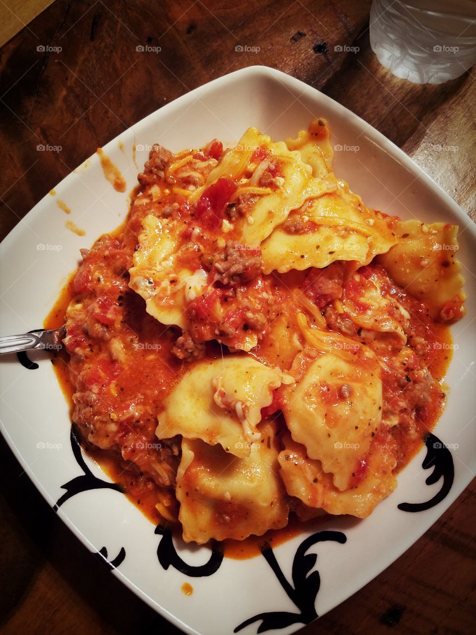 Sausage ravioli 