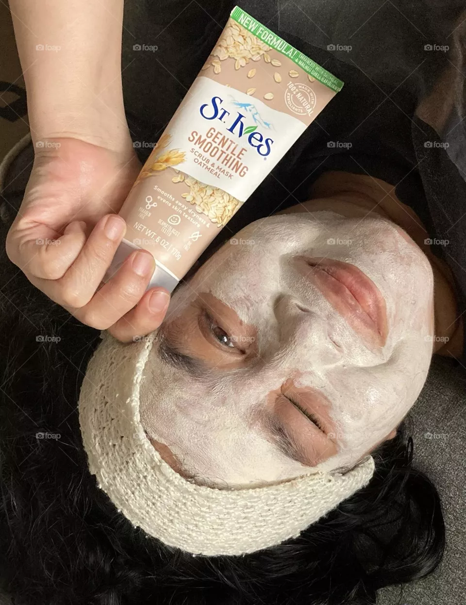 Feel good time with my favourite St. Ives Oatmeal scrub and mask