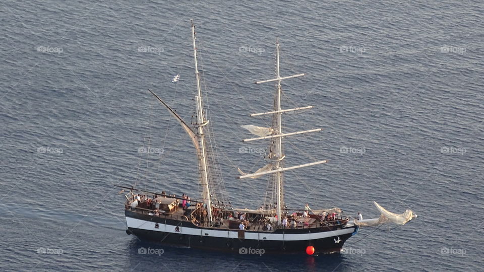 Greece Santorini sailing. Greece Santorini Sailing