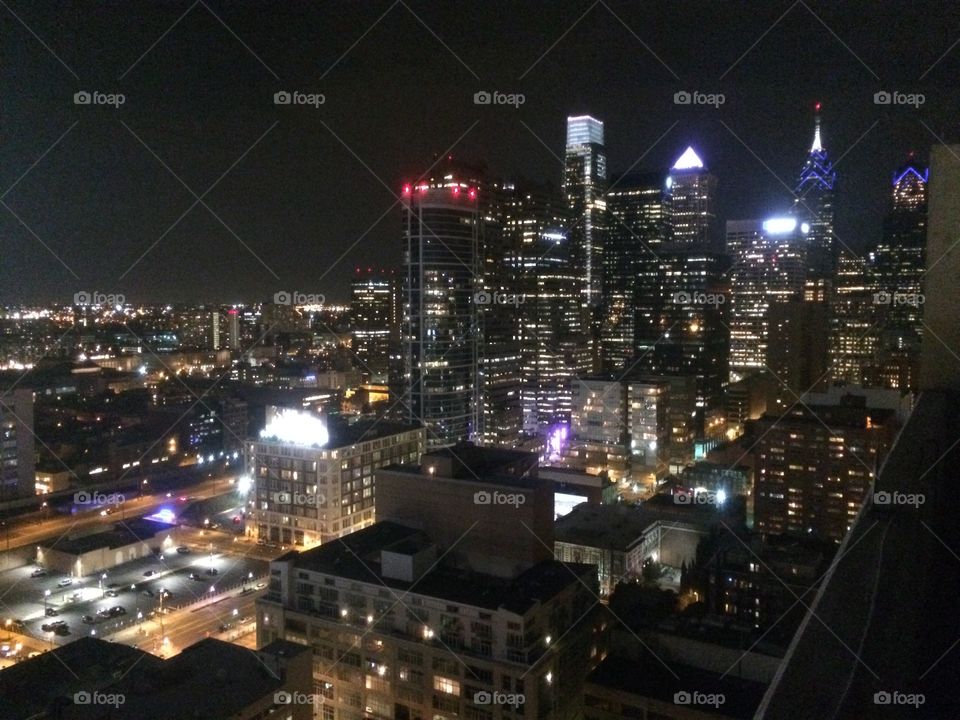 Philly at night