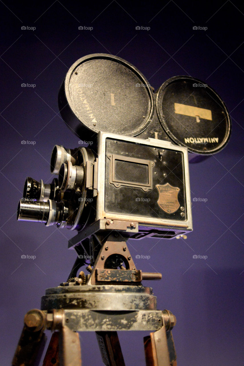 Vintage Movie Camera. Museum of the Moving Image Astoria Queens NY
