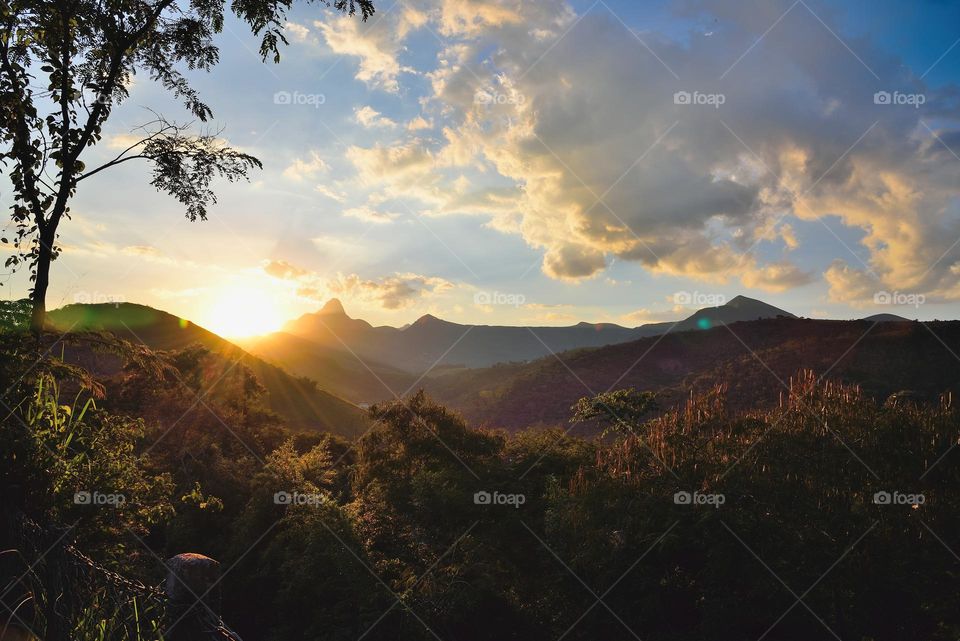 Autumn Sunset in Brazilian Countryse