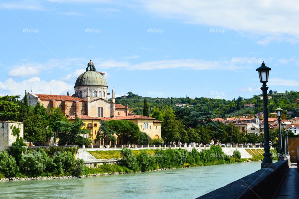 Cathedral view in Verona
