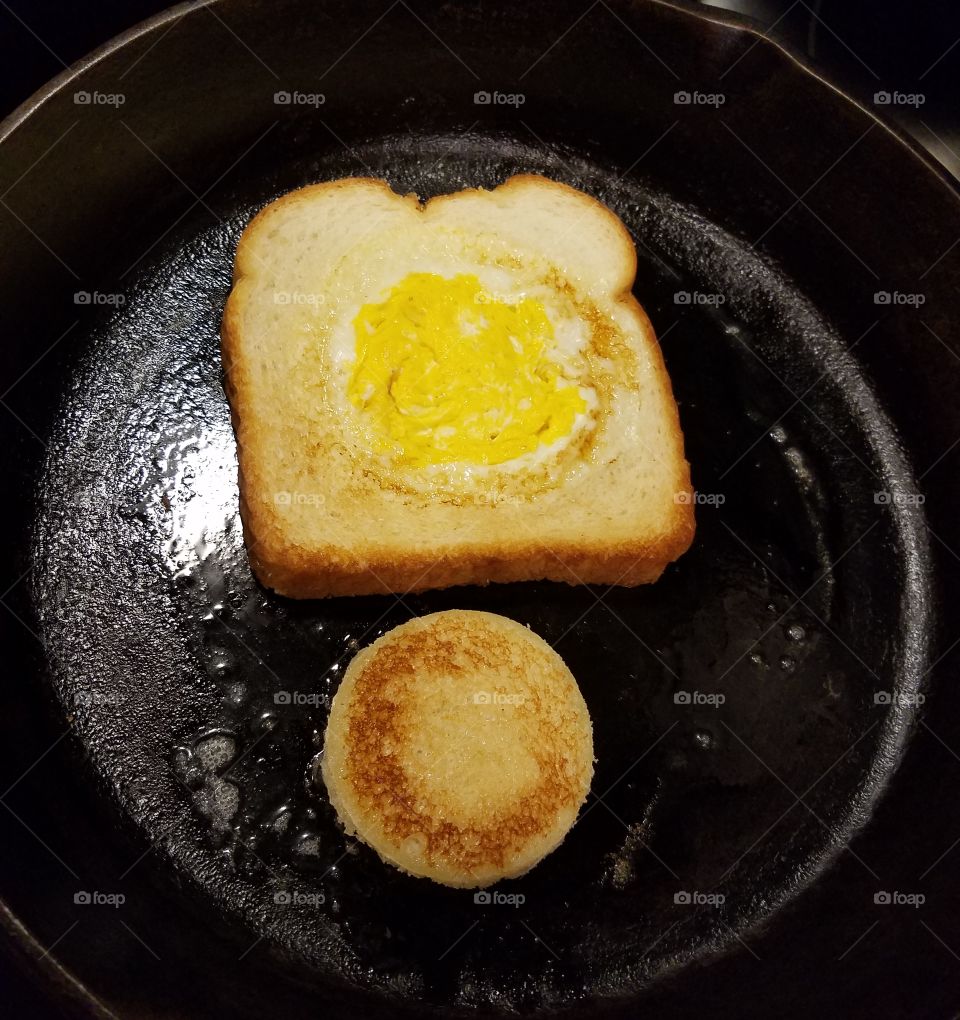 Toasted Eggs for Breakfast