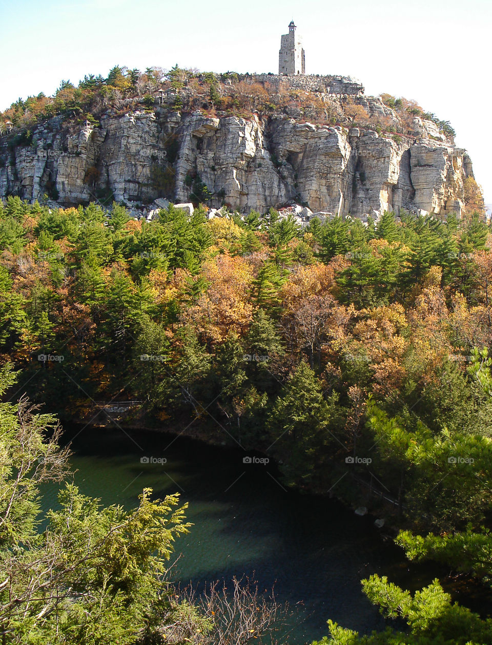 Along the trail to the Mohonk Preserve