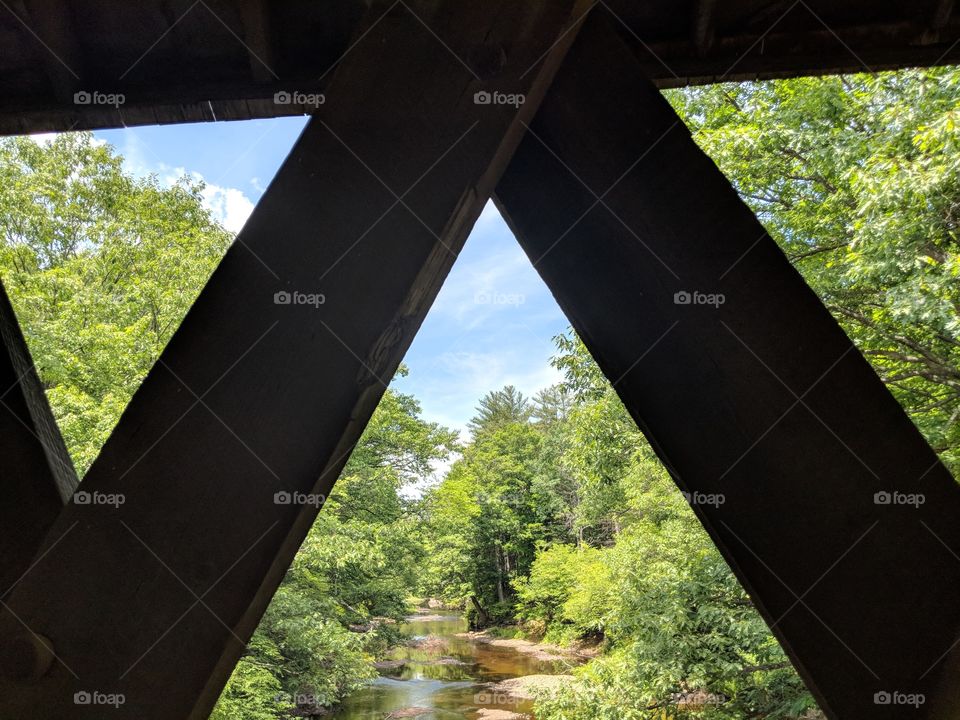 view from covered bridge #15 NH