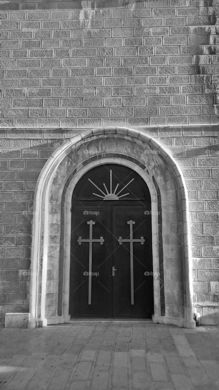 simple church door