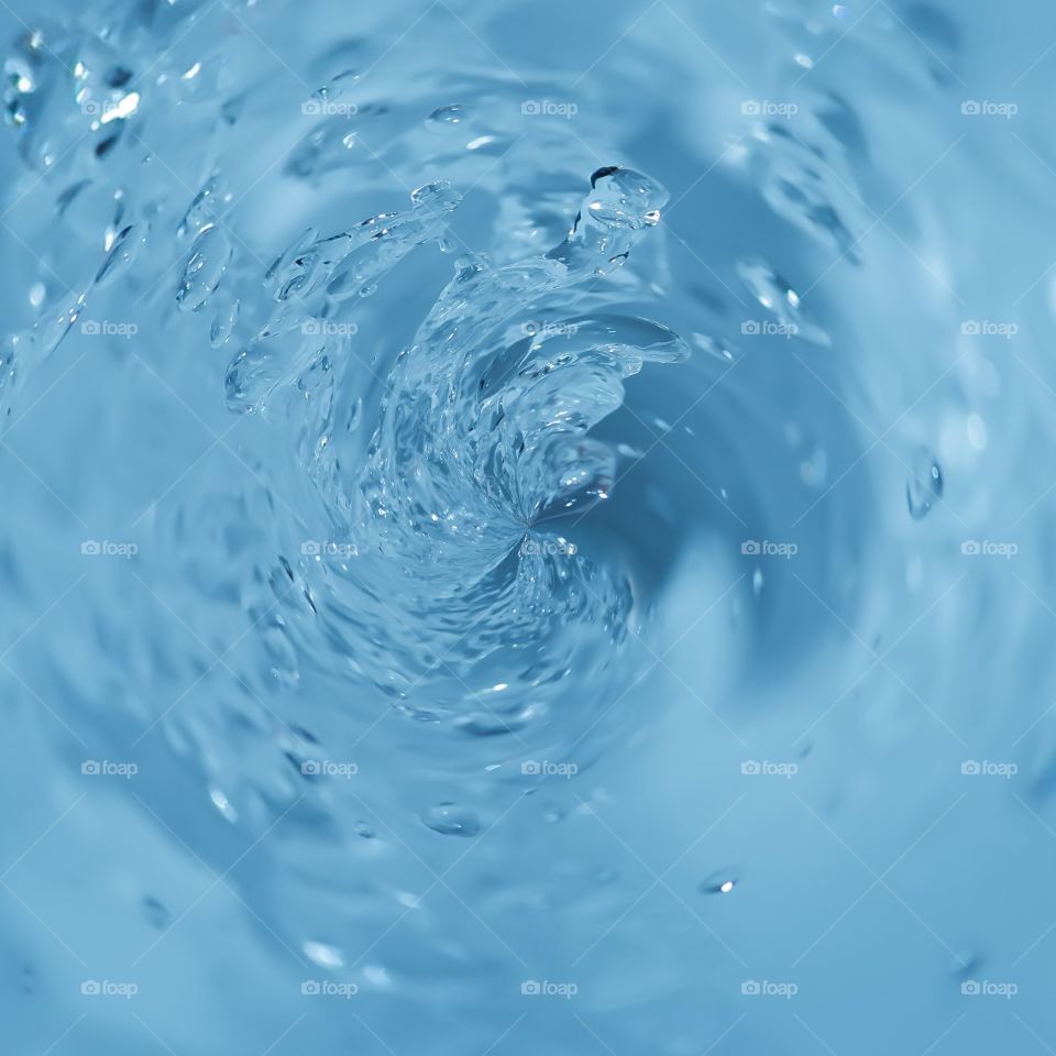 closeup shot of water splashing