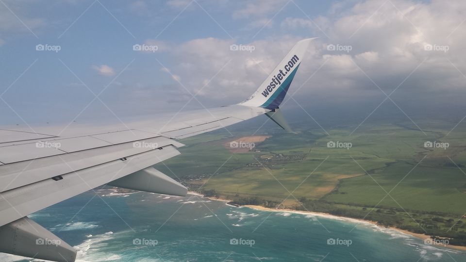 Flying out of Hawaii