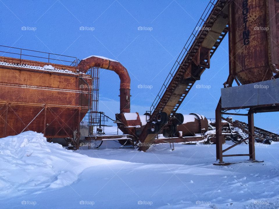 No Person, Industry, Winter, Vehicle, Machine