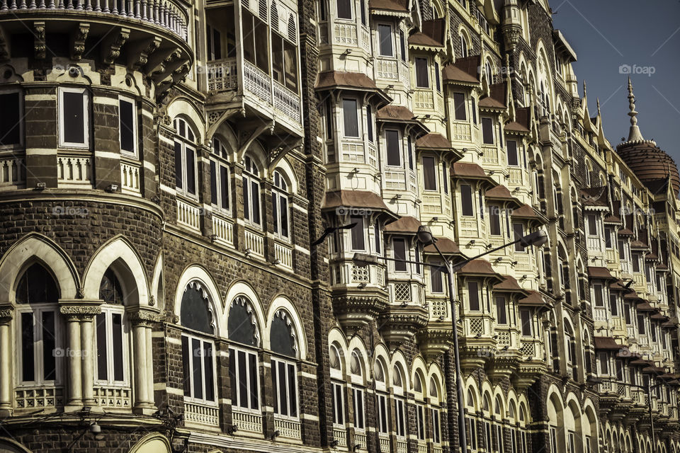 MUMBAI, INDIA - FEBRUARY 25: The Taj Mahal Palace Hotel is a five star luxury hotel located near Gateway of India . On 26 November 2008, the hotel was attacked by terrorists.