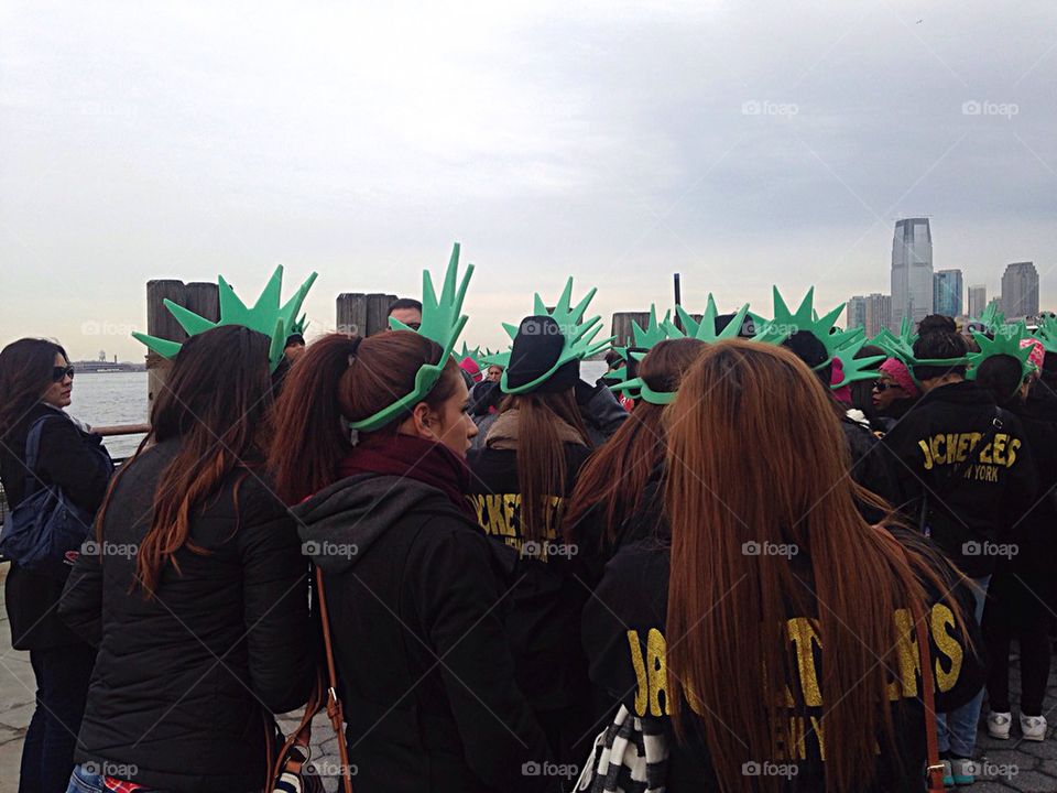 Lady liberty crowns