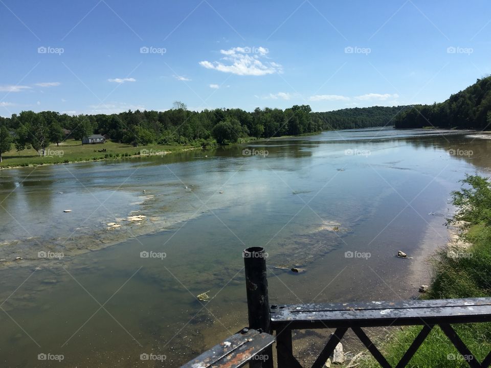 River near the Benmiller Inn and Spa in Goderich Ontario Canada. 