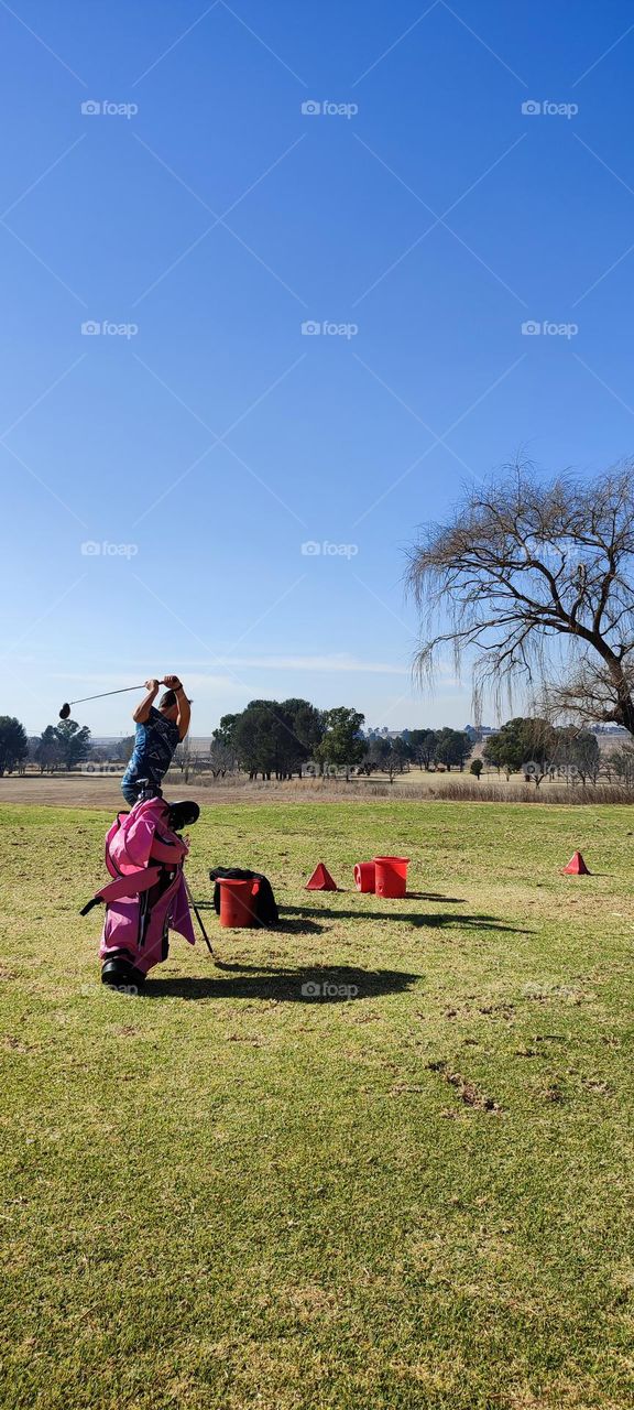 A day at the Golf Driving Range