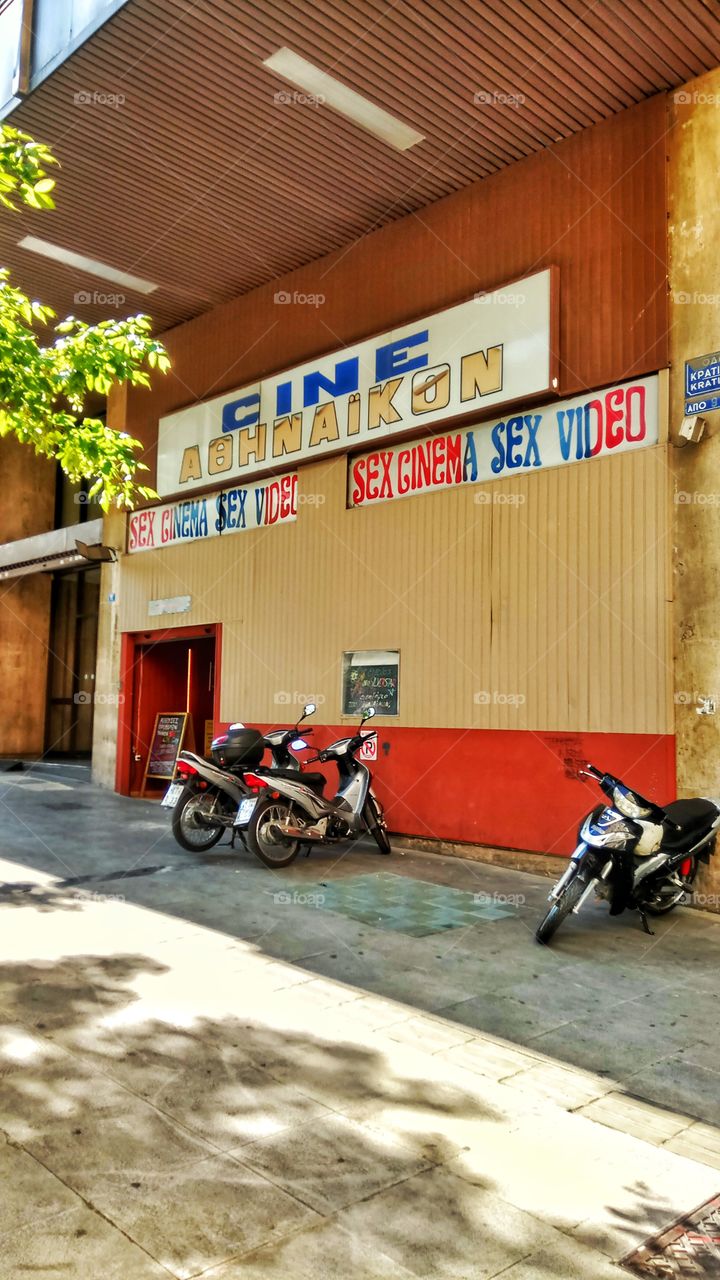 A Sex Cinema,a relic of the past in Athens