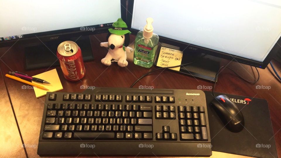 Working Desk From Above