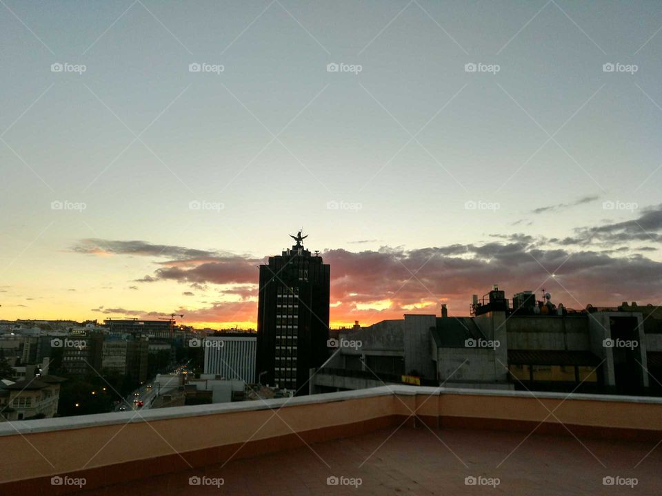 Amanece en Madrid