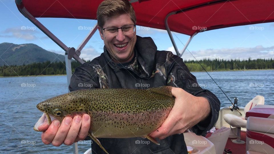 Fishing is fun trout catch