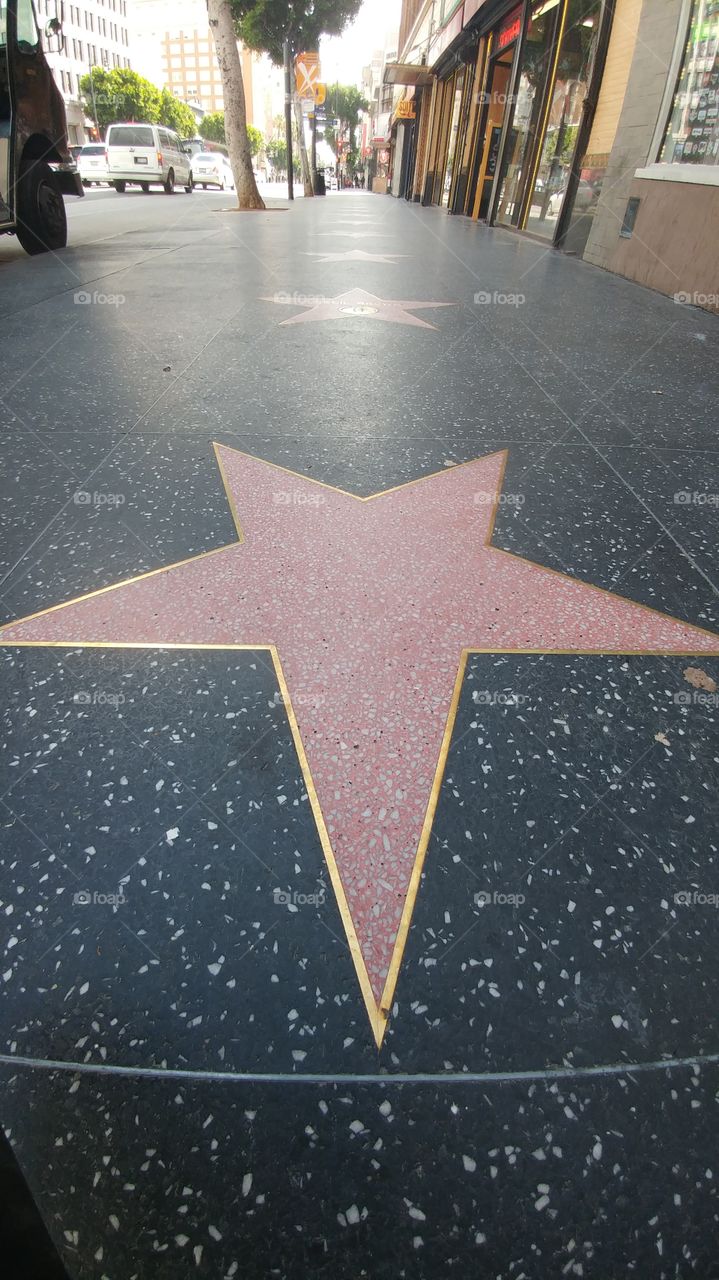 star on Hollywood los Angeles walk of fame