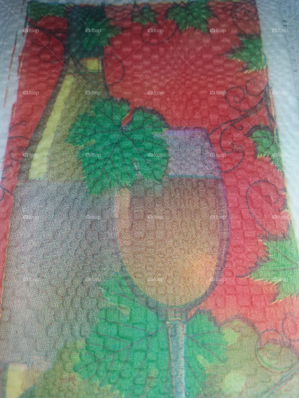 colored napkin