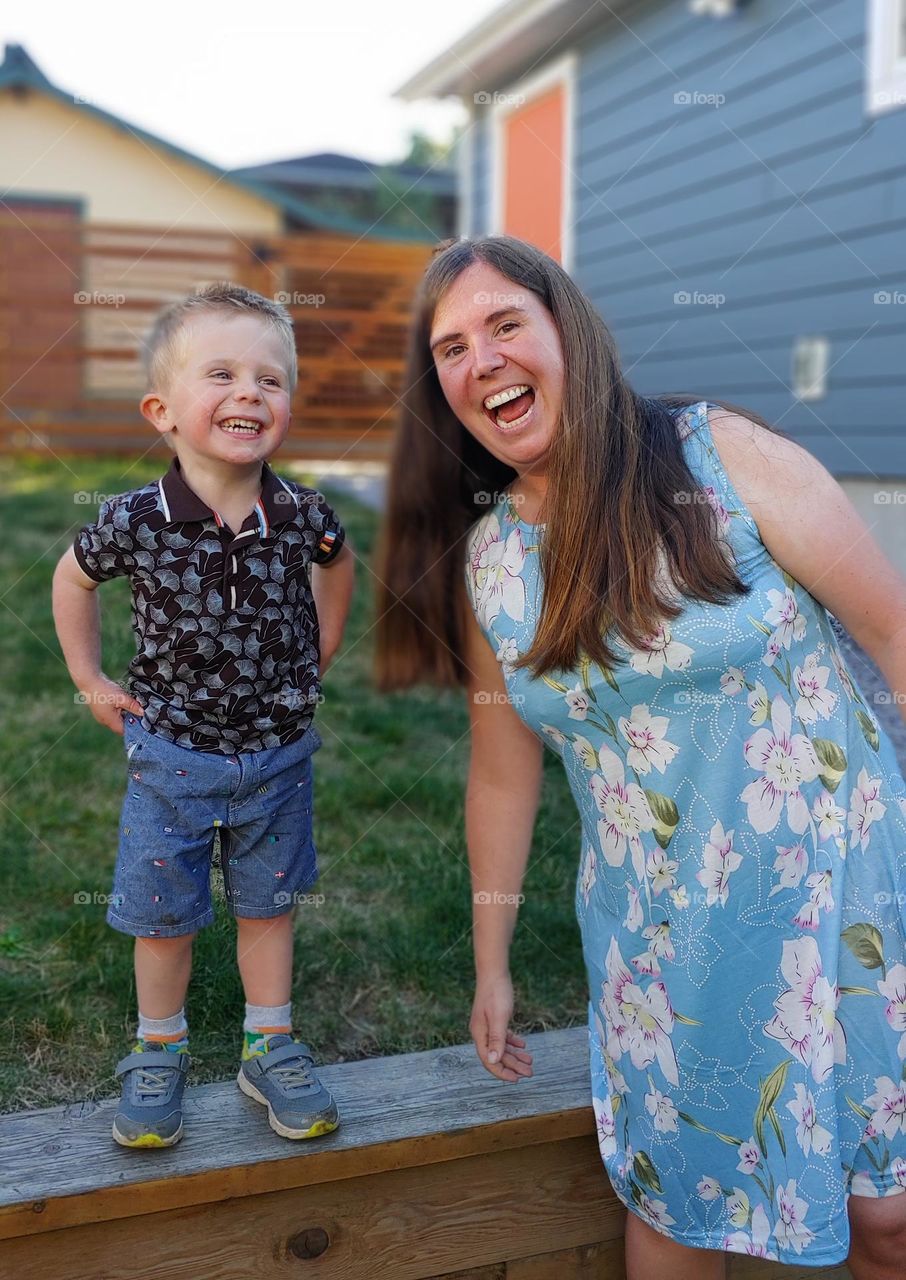 Portrait of a Woman and a little boy 