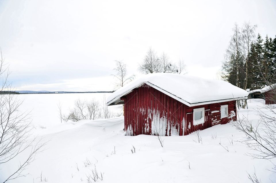 red cabin