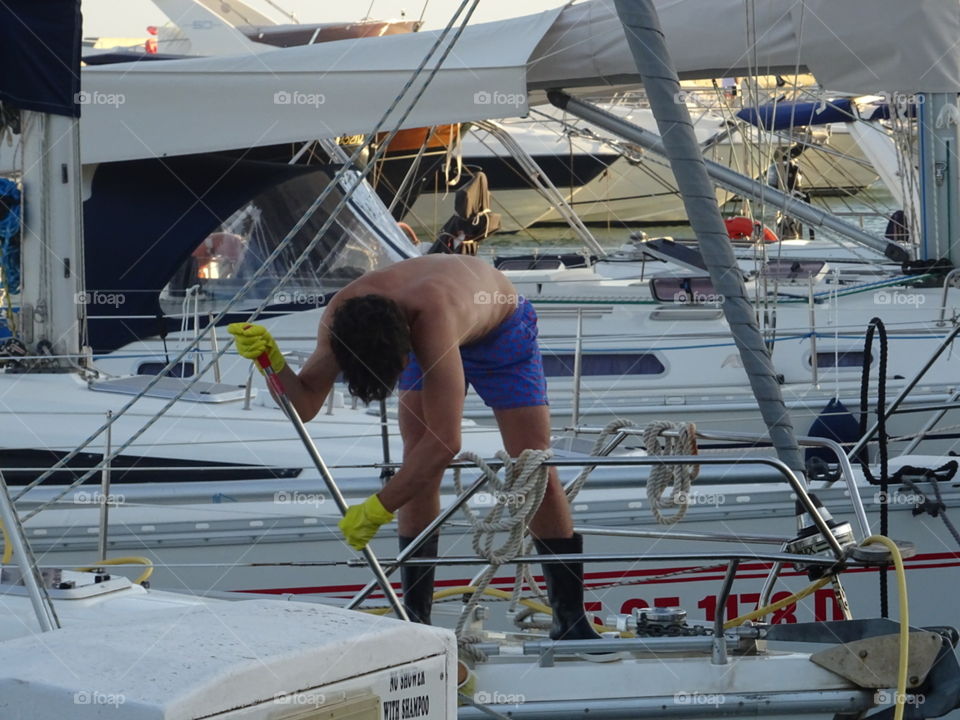 Cleaning after sailing