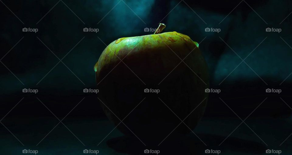Apple in shadow