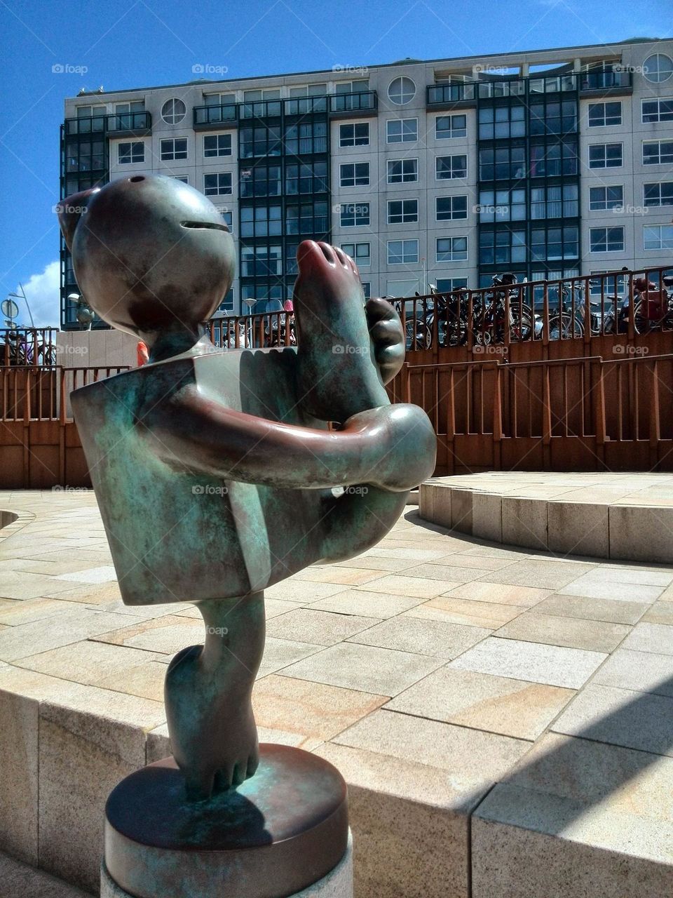 Tom Otterness funny sculpture in Scheveningen