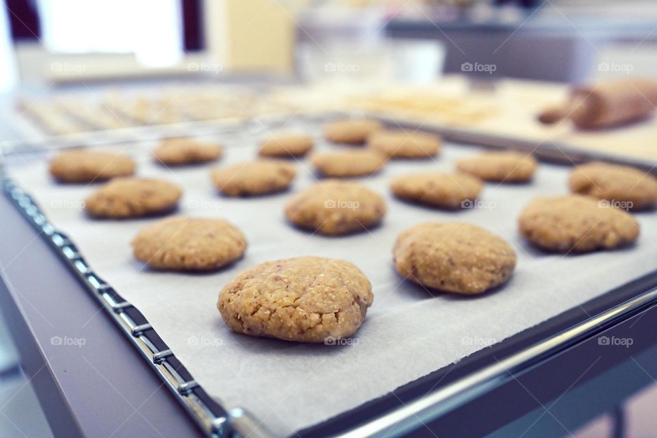 freshly baked homemade cookies