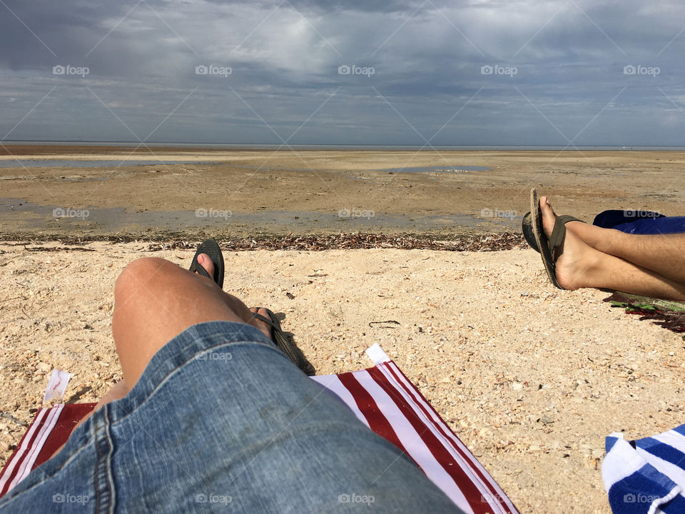 Woman on beach