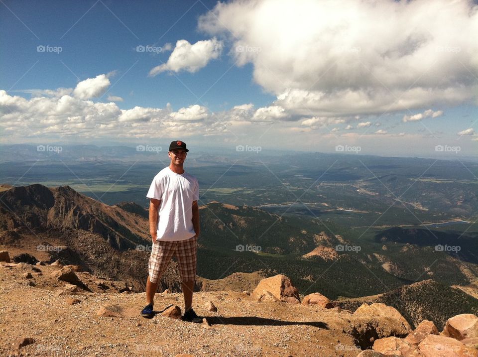 Above the Colorado clouds