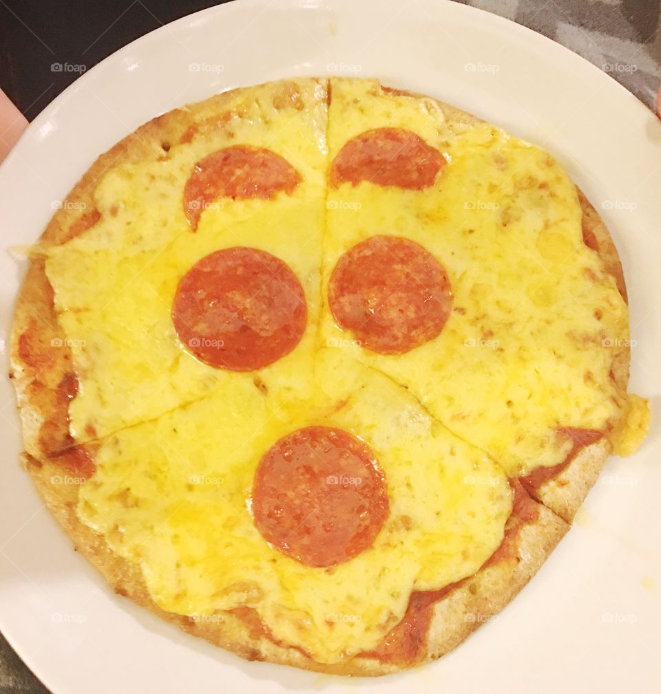 Pizza face