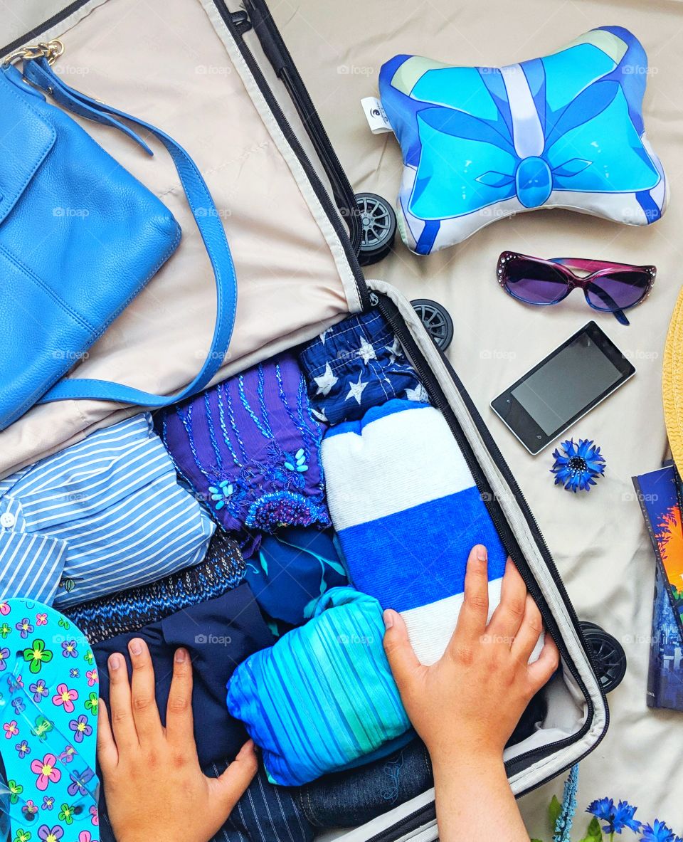 Suitcase for holiday