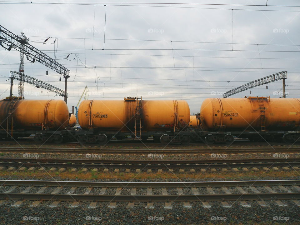 wagons at a railway station