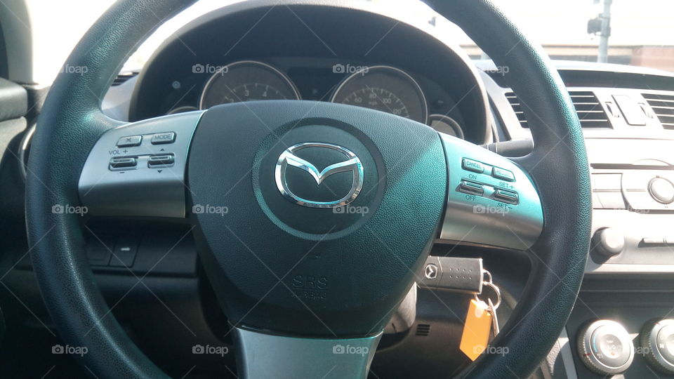 driving a Mazda