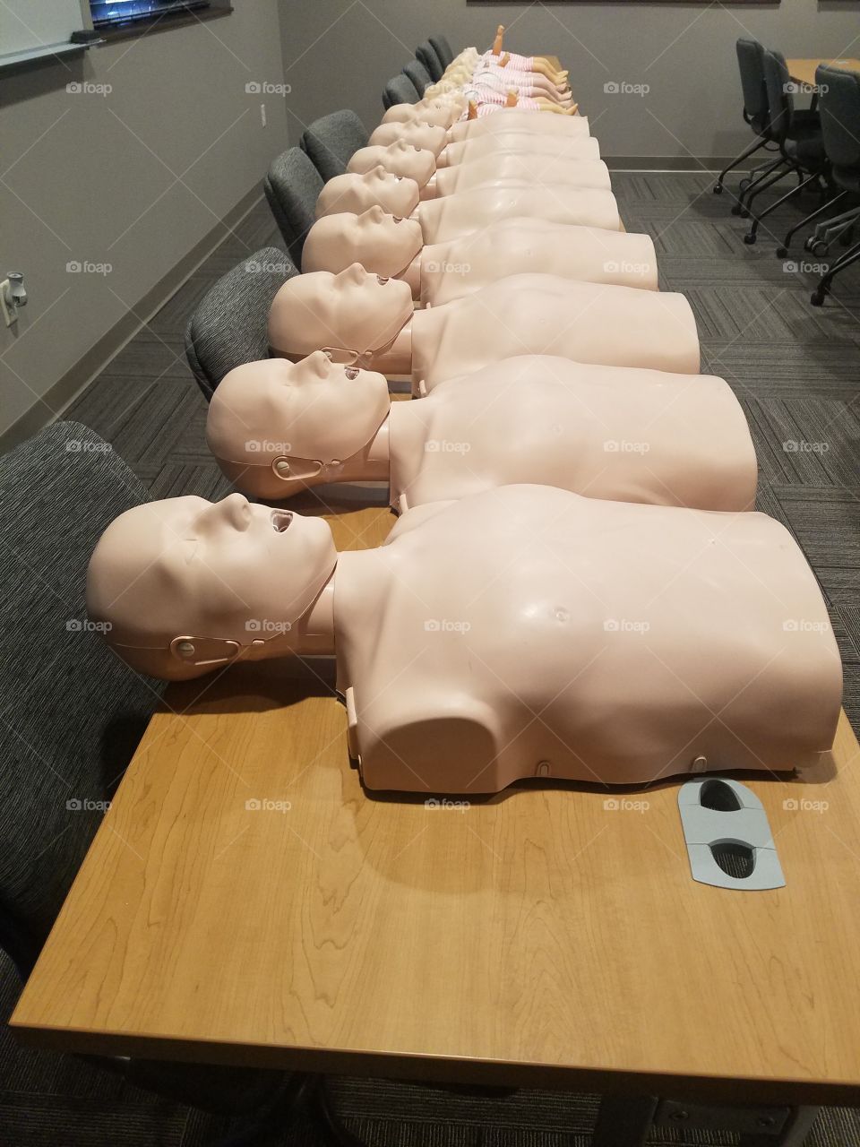 CPR training manikins