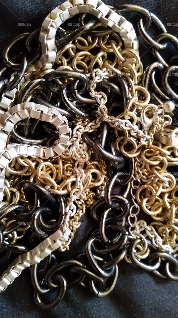 chains. necklaces 