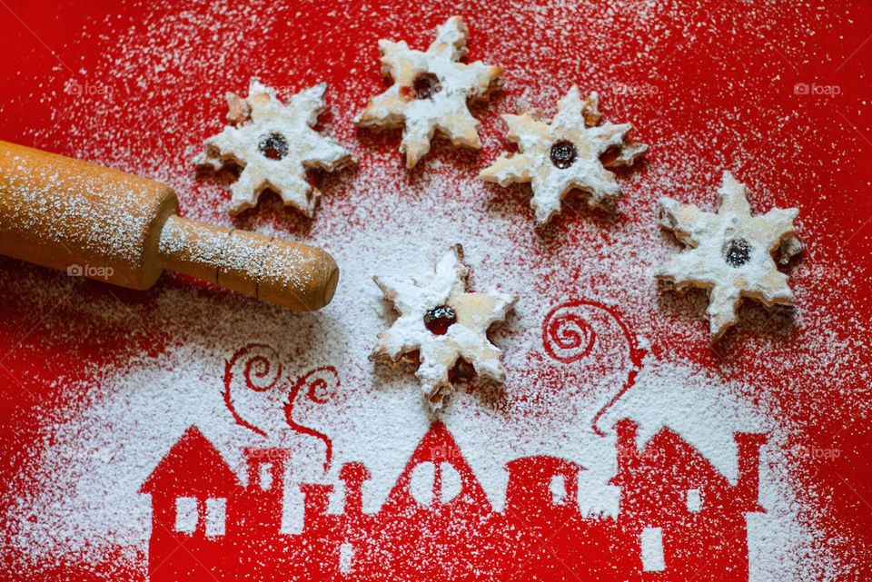 Home baked Christmas cookies