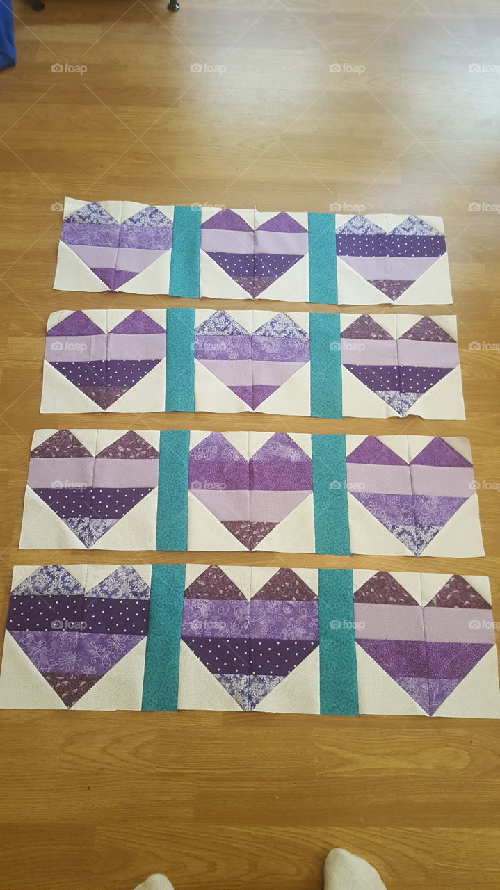 heart quilt step 2