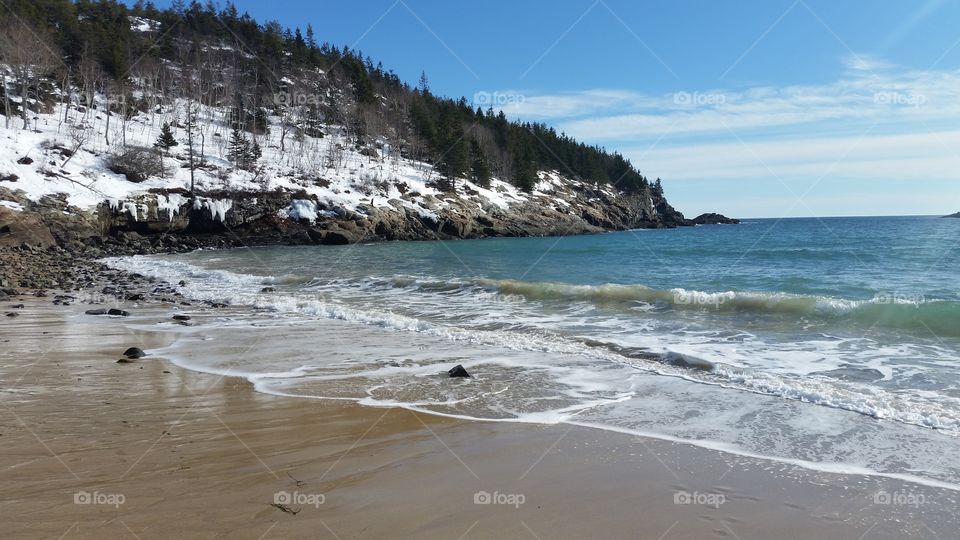 Great Head from Sand Beach in Acadia National Park