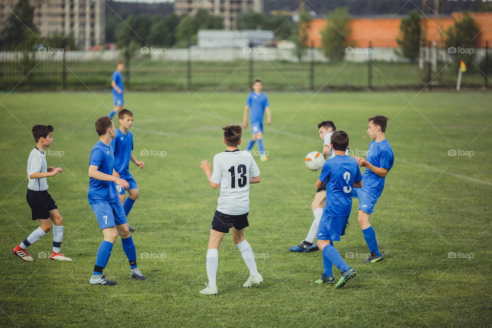 Football teen play 