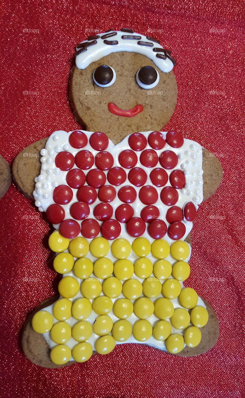 Gingerbread man. go Redskins!