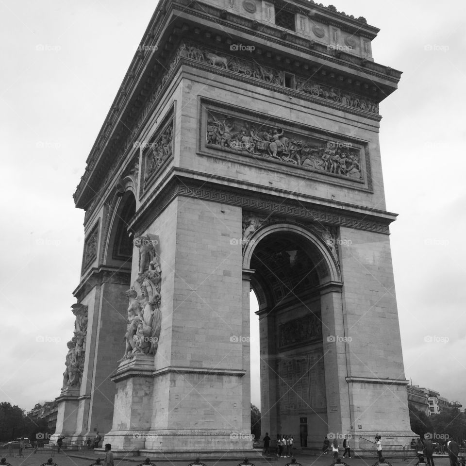The Arc de Triomphe 