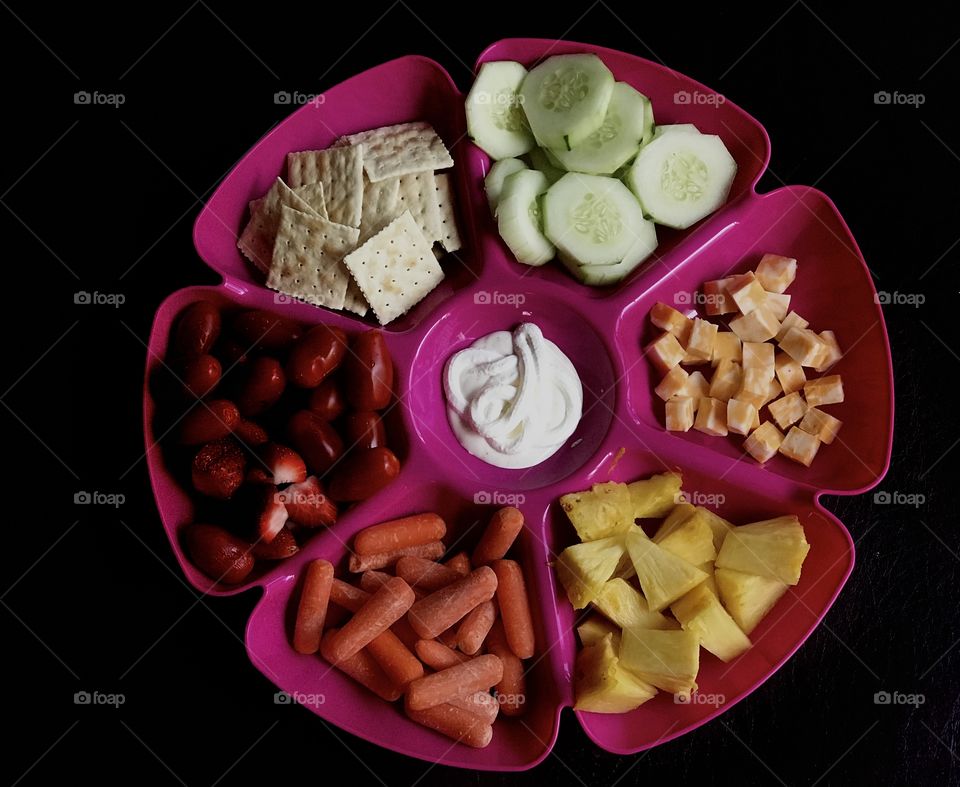 Healthy tray for the day