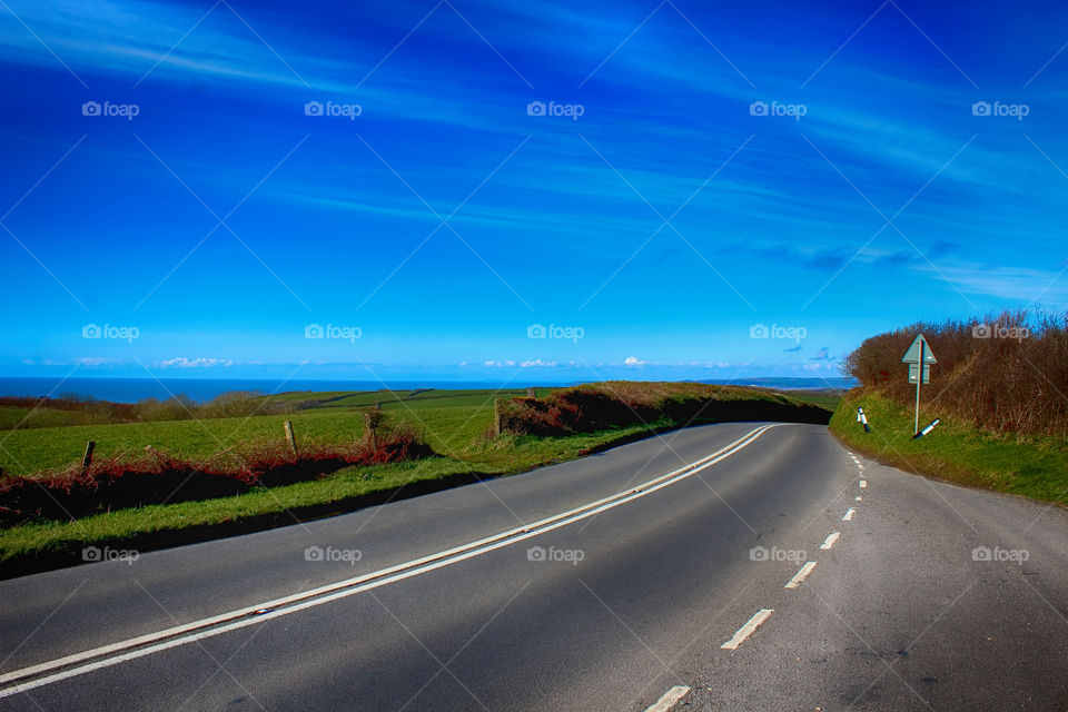 View of a empty road